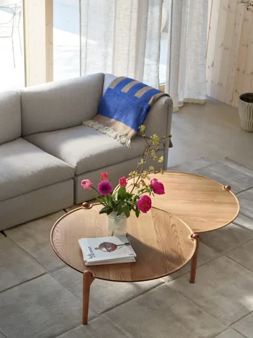 Aria coffee table - Light oak, Ø50x37 cm - Design House Stockholm