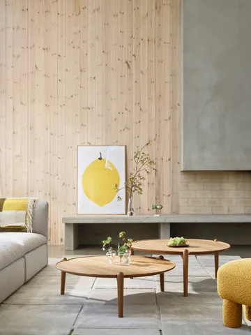 Aria coffee table - Light oak, Ø50x37 cm - Design House Stockholm