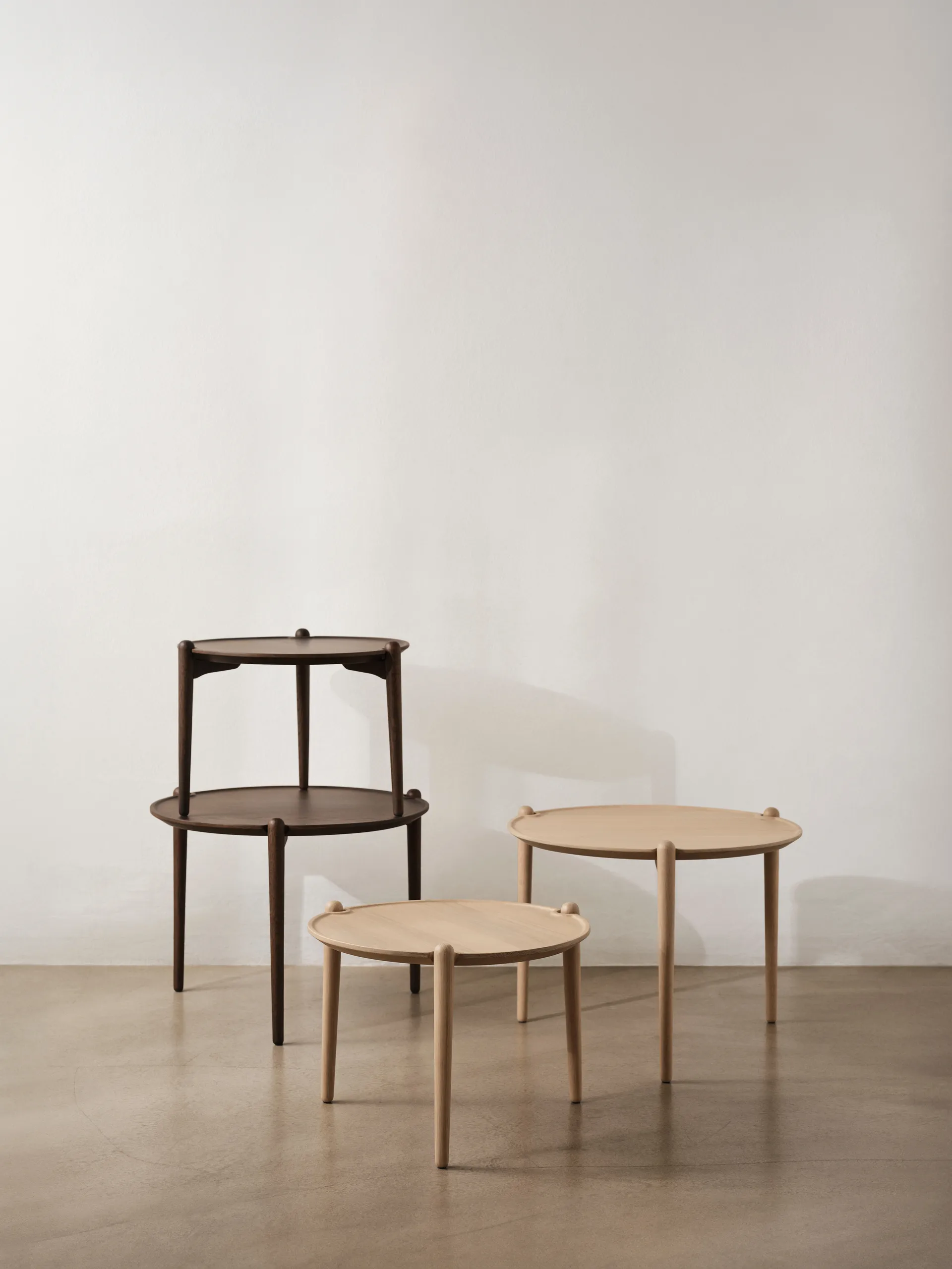 Aria coffee table, Light oak, Ø60x46 cm Design House Stockholm