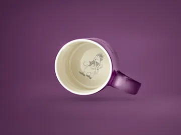 Astrid Lindgren mug, I am handsome - lila-swedish - Design House Stockholm