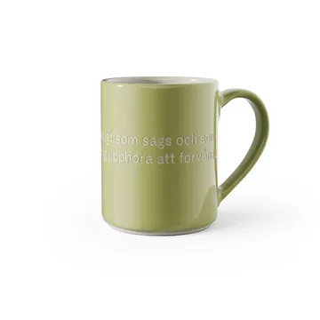 Astrid Lindgren mug, Oh, oh, so much unnecessary.. - Swedish text - Design House Stockholm