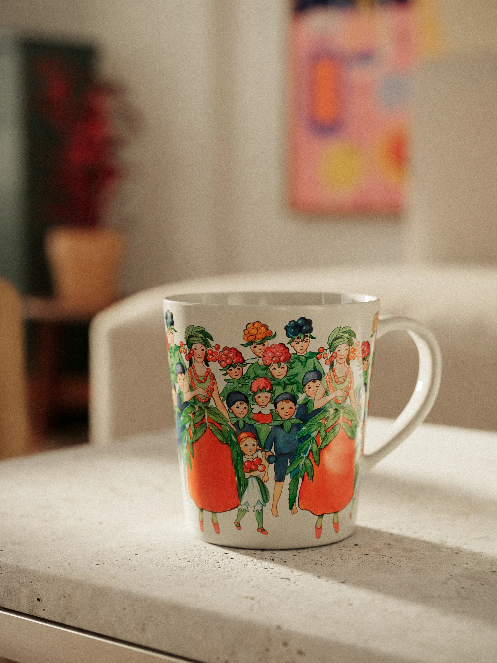 August mug with handle 400 ml, White Design House Stockholm