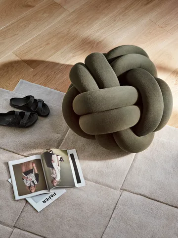 Basket Rug Beige - 180x180 cm - Design House Stockholm