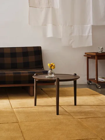 Basket rug yellow ochre - 180x180 cm - Design House Stockholm