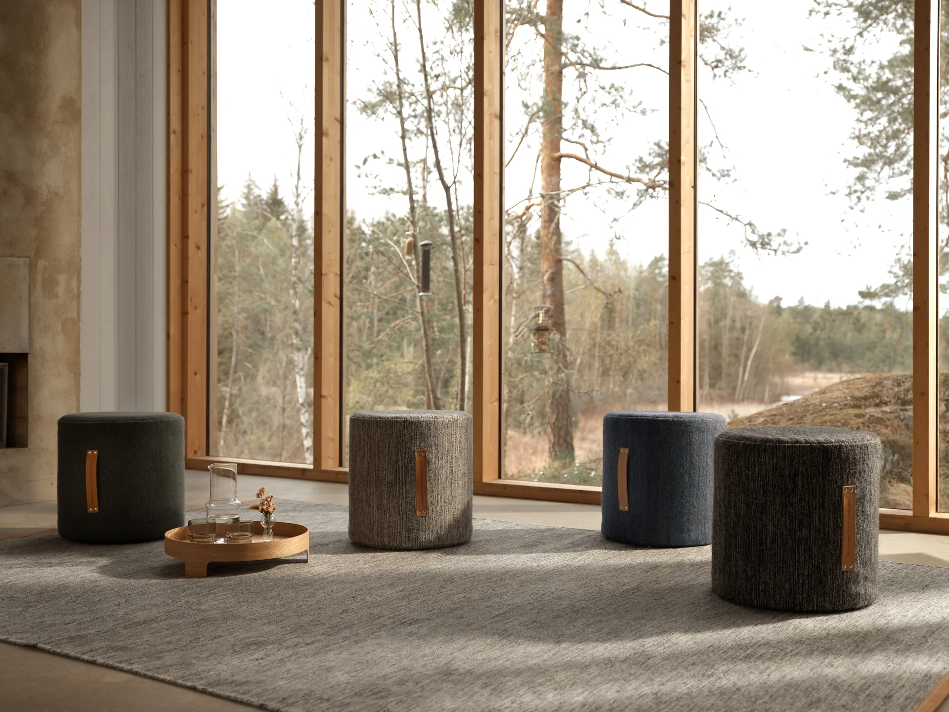 Björk stool high, light grey Design House Stockholm