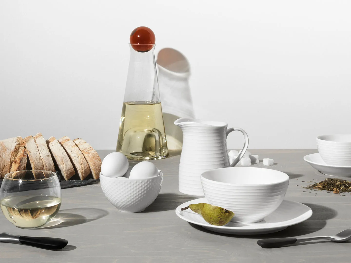 Blond bowl small 30 cl, dot white Design House Stockholm