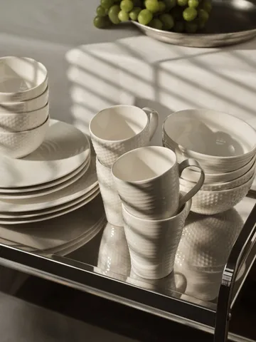 Blond plate small - stripe white - Design House Stockholm