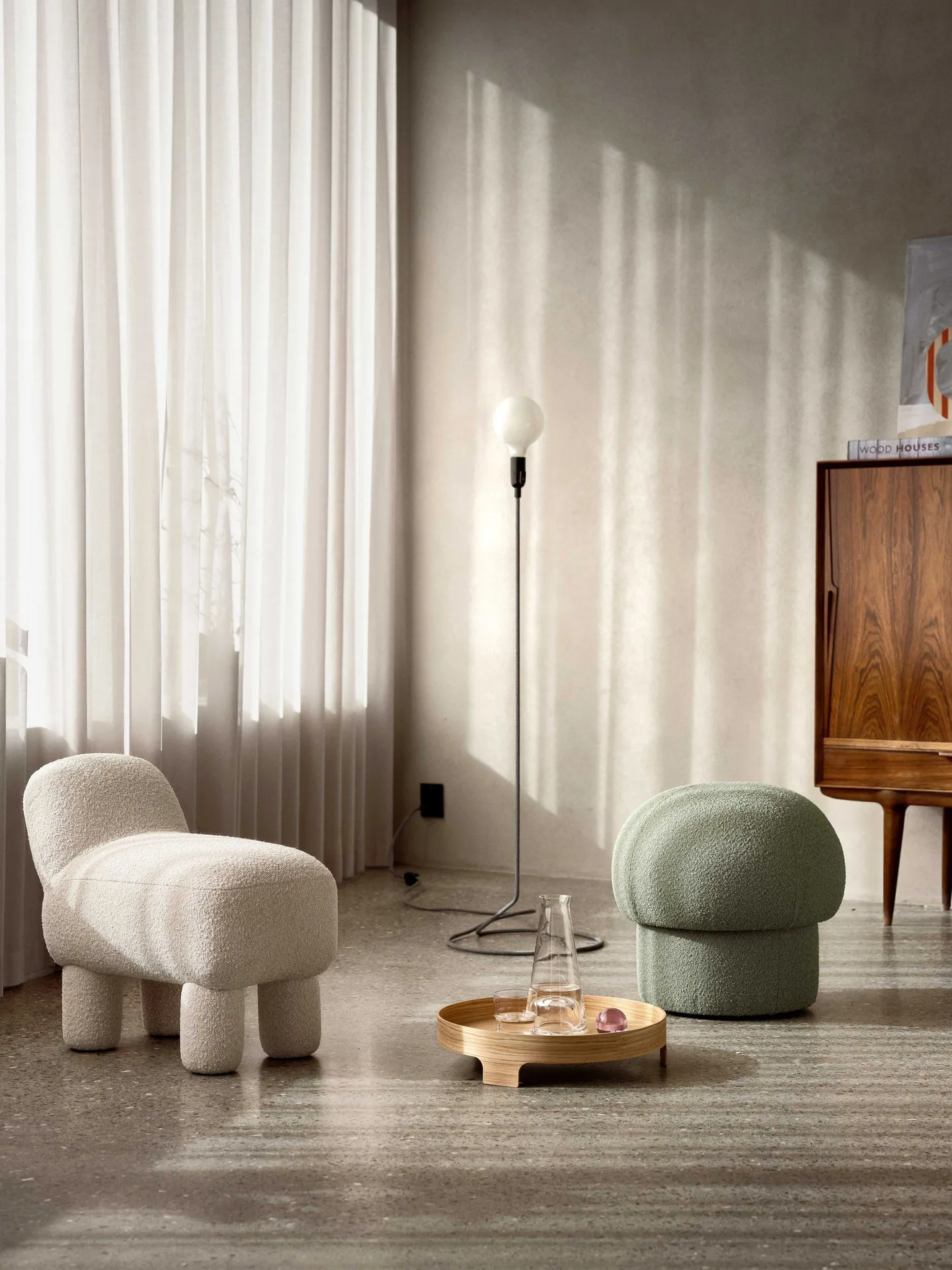 Cord lamp, black-white Design House Stockholm