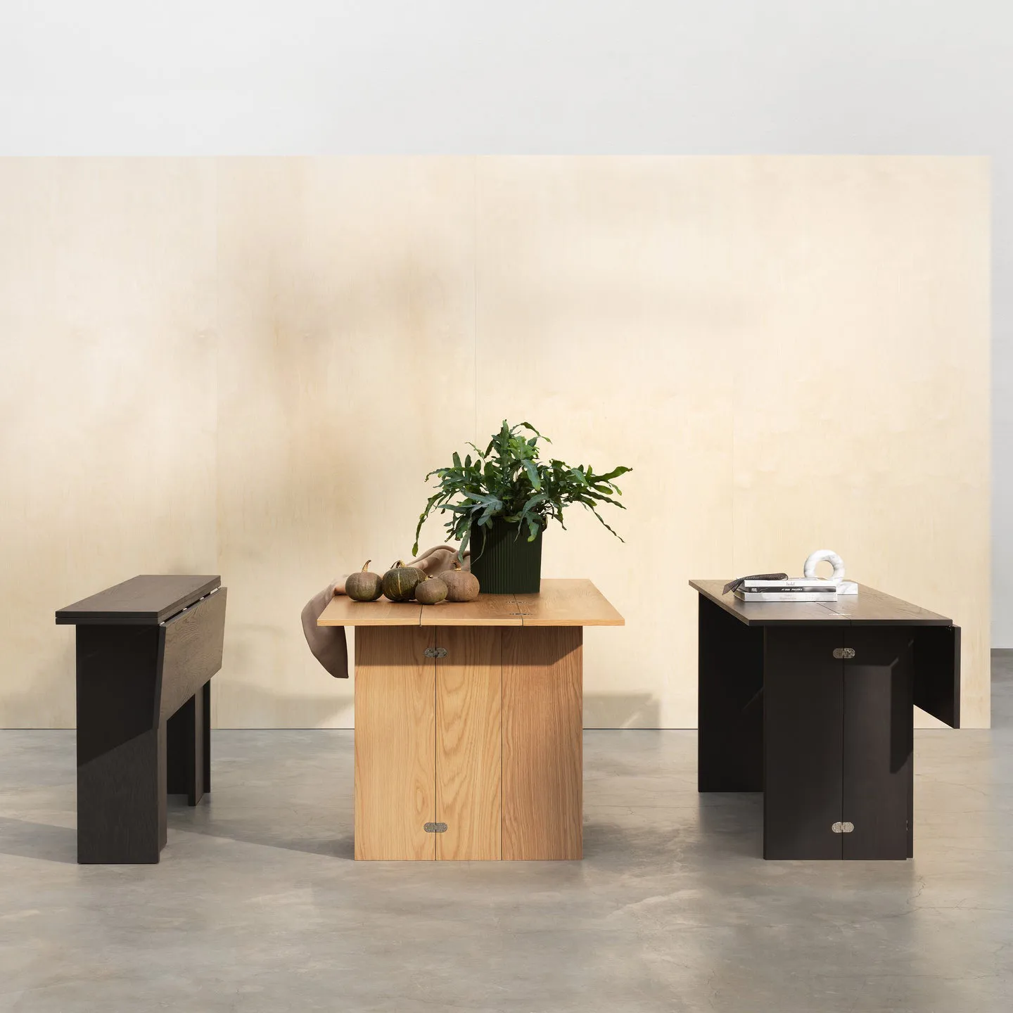Flip table, Black 90 cm Design House Stockholm