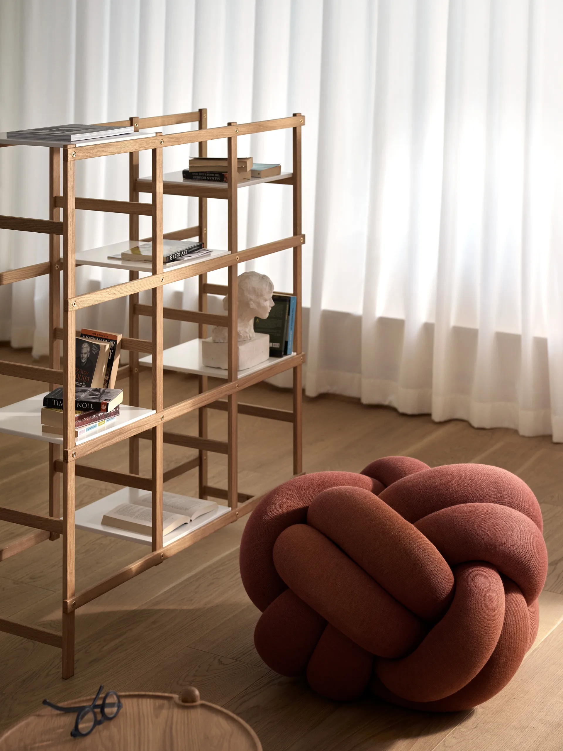 Knot cushion XL, Ochre Design House Stockholm