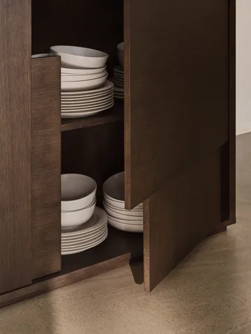 Layer sideboard - Dark oak, 120x110, with legs - Design House Stockholm