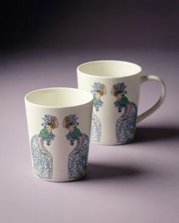 Lilac mug - 40 cl, with handle - Design House Stockholm