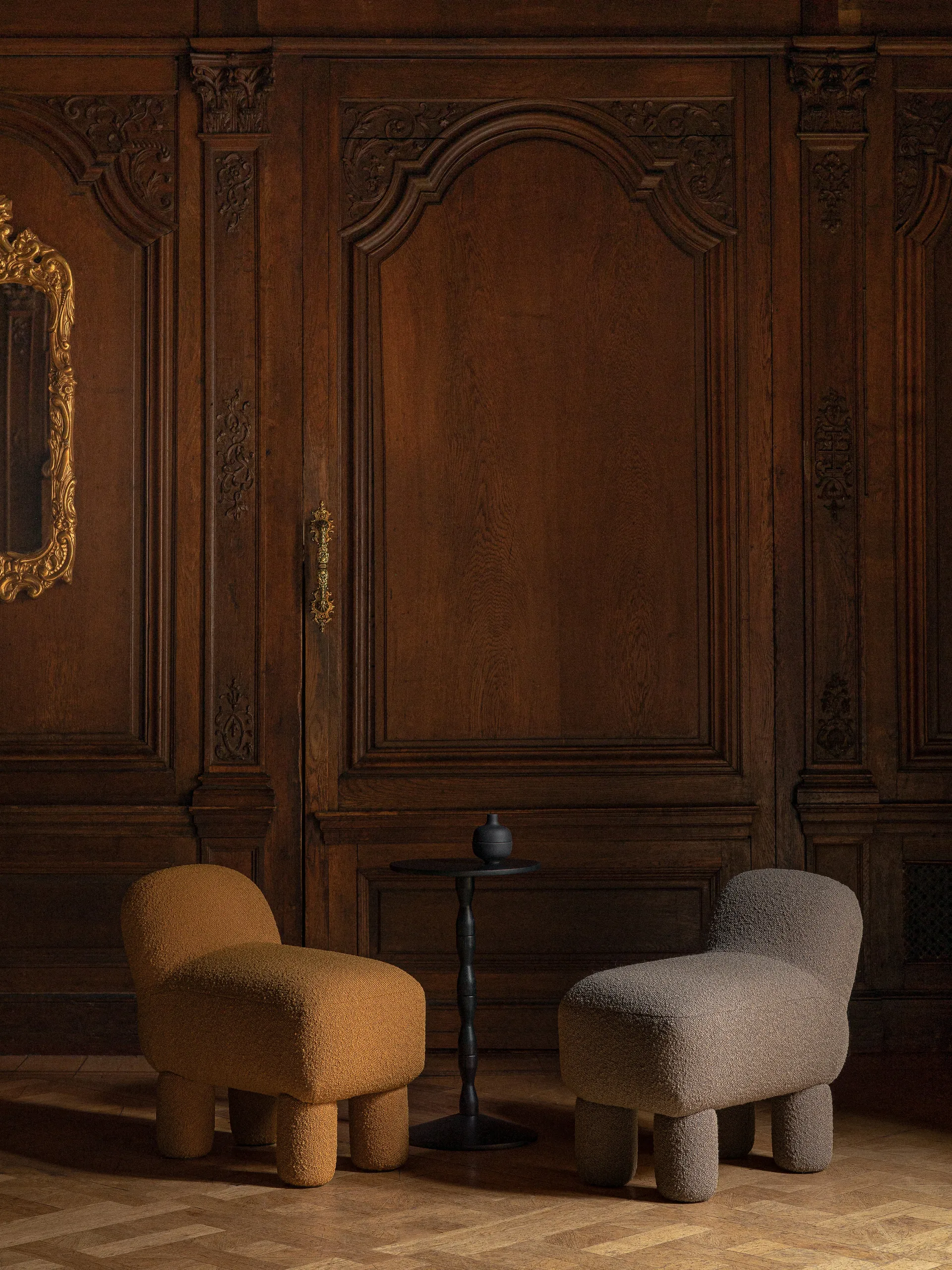 Pedestal table Ø31x67.5 cm, Black Design House Stockholm