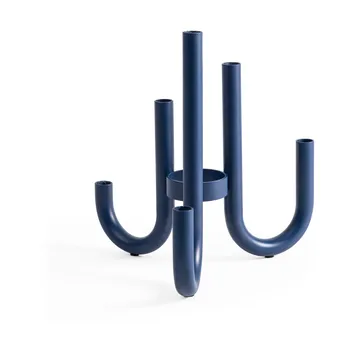 Turn candelabra - Blue - Design House Stockholm