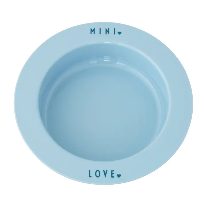 Design Letters deep plate favourite mini - Light blue-love - Design Letters