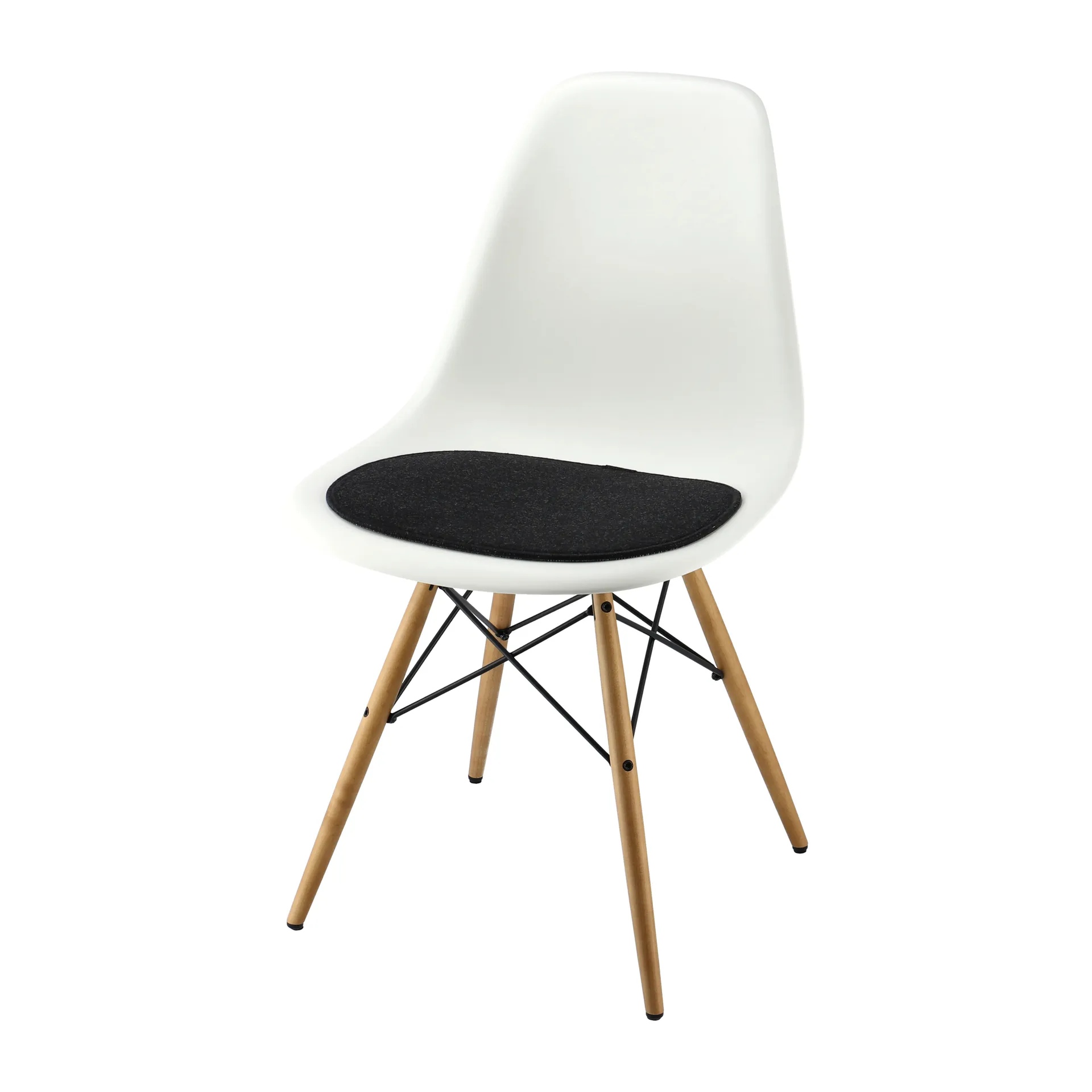 Eames DSR/DSW seat pad, Anthracite Designers Eye