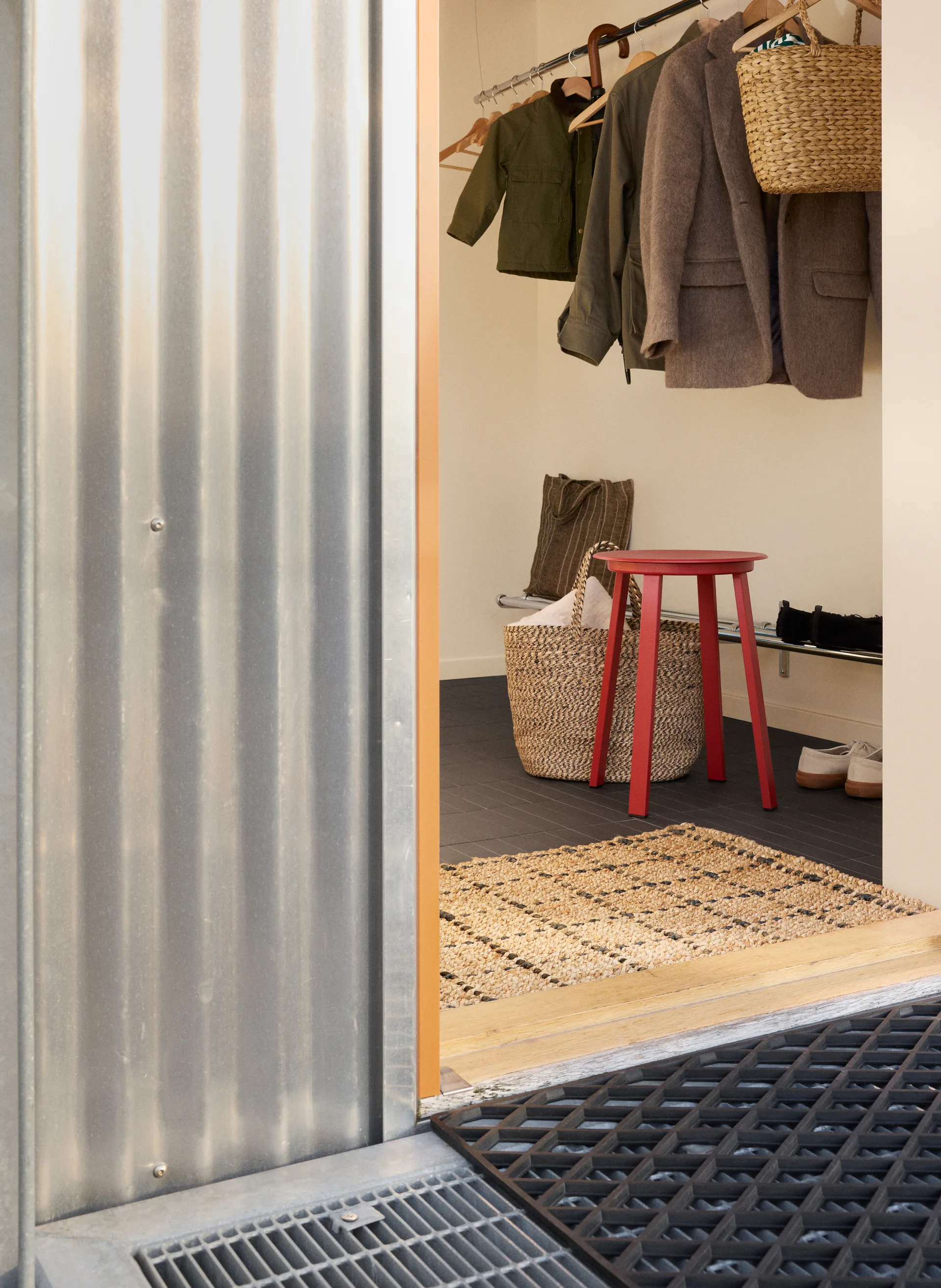 Black grid doormat, 60x90 cm Dixie
