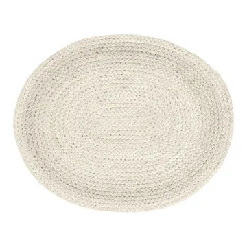 Braided placemat oval - ivory - Dixie