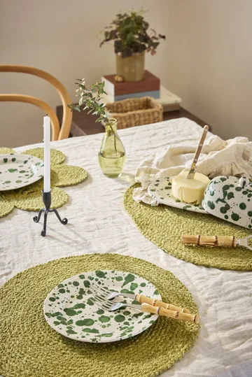 Elin placemat anemone Ø40 cm - Avocado - Dixie