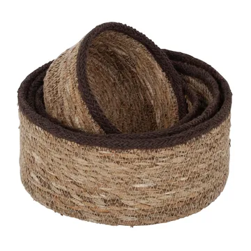 Emil seagrass box small 4-pack - Natural-brown - Dixie