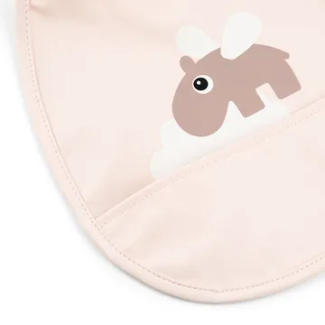 Happy Clouds Tiny bib 2-pack - Powder - Done by deer