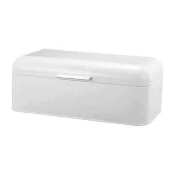 Bella bread bin carbon steel 23x42 cm - White - Dorre