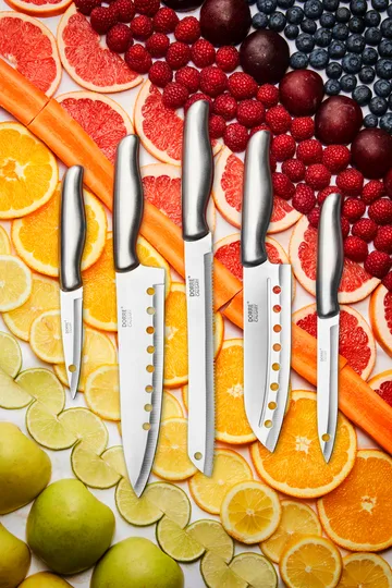 Calgary knife set 5 pieces - Stainless steel - Dorre