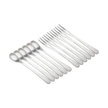 Classic tapas set - Stainless steel, 12 pieces - Dorre