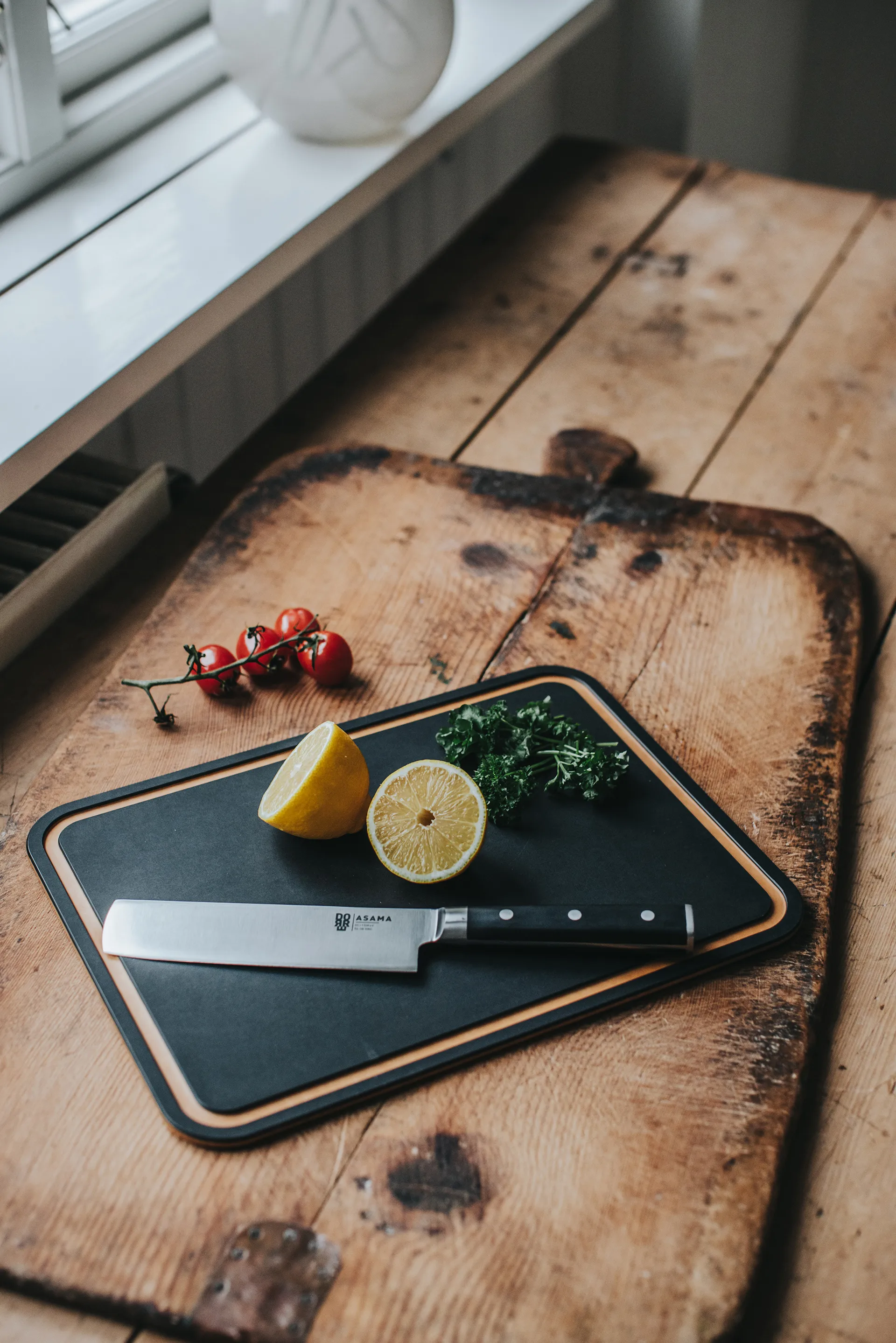 Sami chopping board pressed wood fiber, Black, 29.8x21.5 cm Dorre