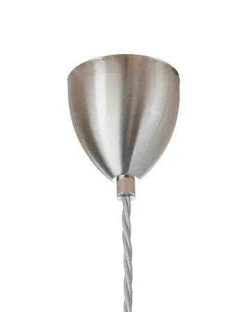Rowan ceiling lamp Chrystal Ø 15.5 cm - small + silver-coloured cord - EBB & FLOW