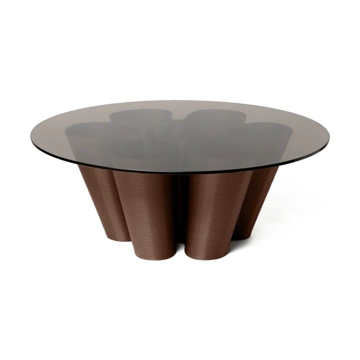 Anemone coffee table Ø110 cm - Chocolate - Ekbacken Studios