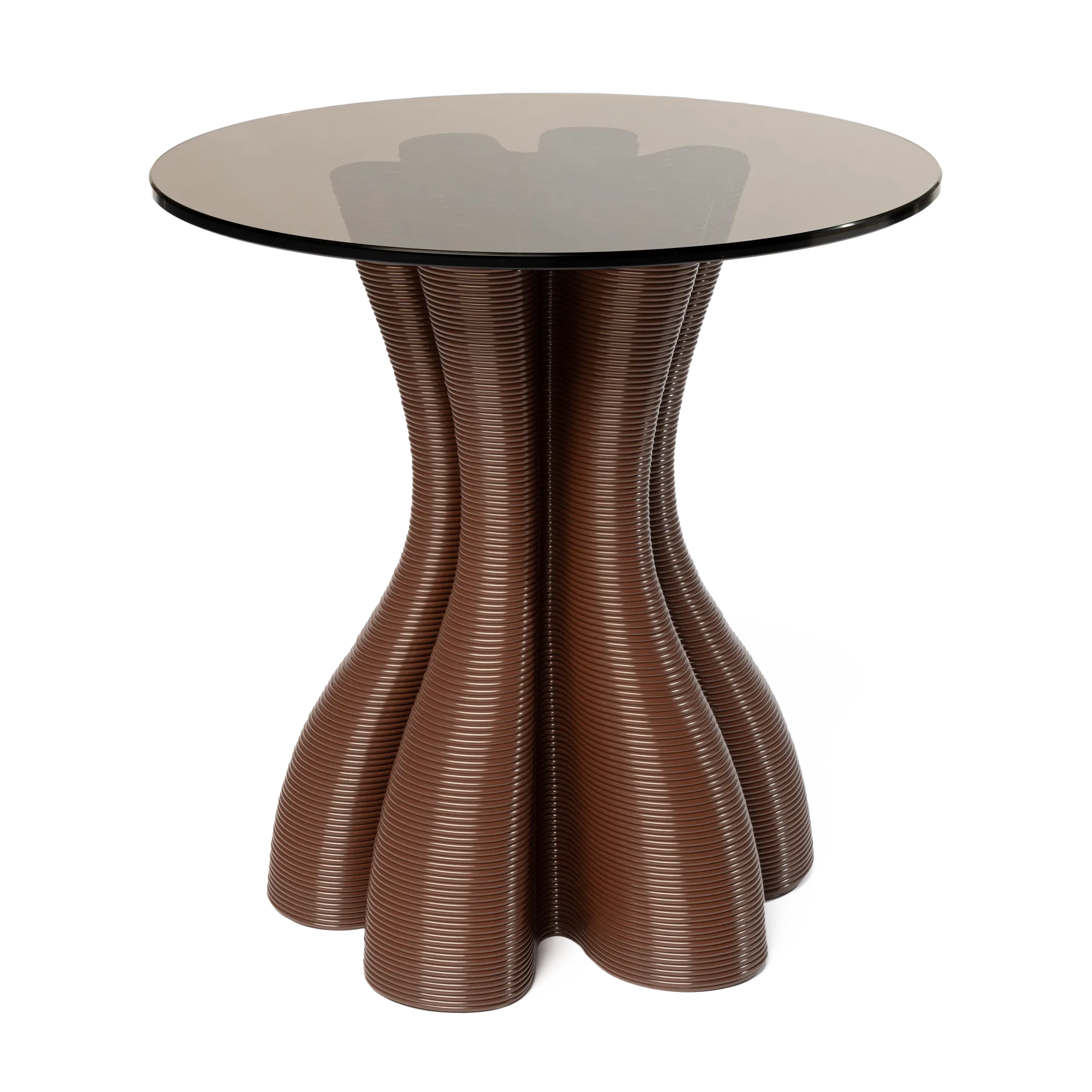 Anemone side table Ø50 cm, Chocolate Ekbacken Studios