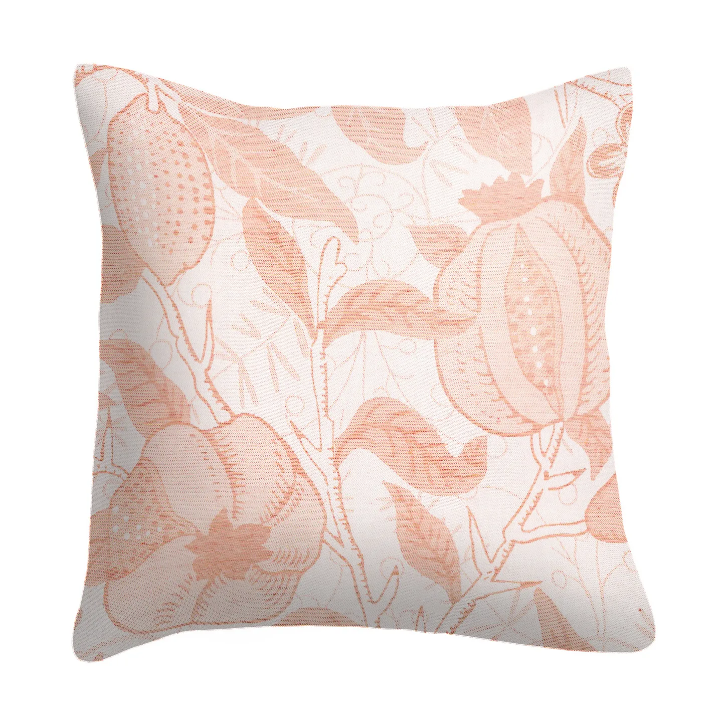Fruit cushion cover 40x40 cm, Orange Ekelund Linneväveri