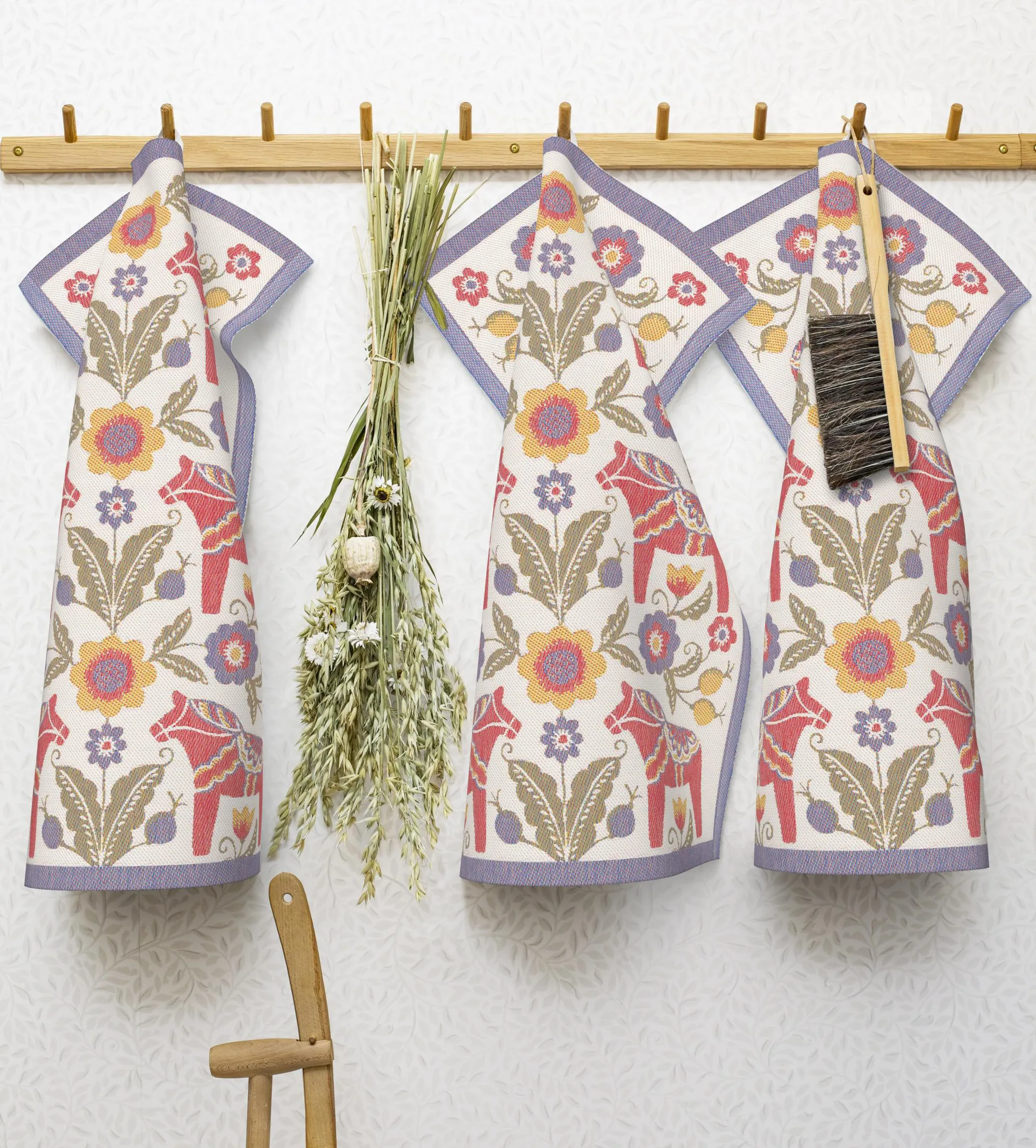 Kurbitshäst kitchen towel, 48x70 cm Ekelund Linneväveri