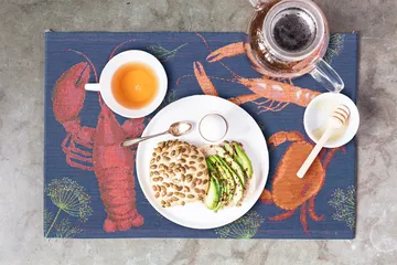 Shellfish party placemat - 35x48 cm - Ekelund Linneväveri