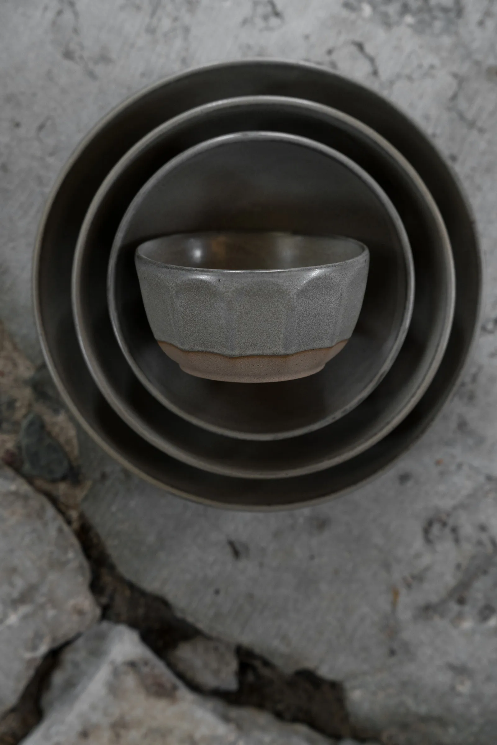 Ernst bowl stoneware, Grey-nature, Ø16 cm ERNST