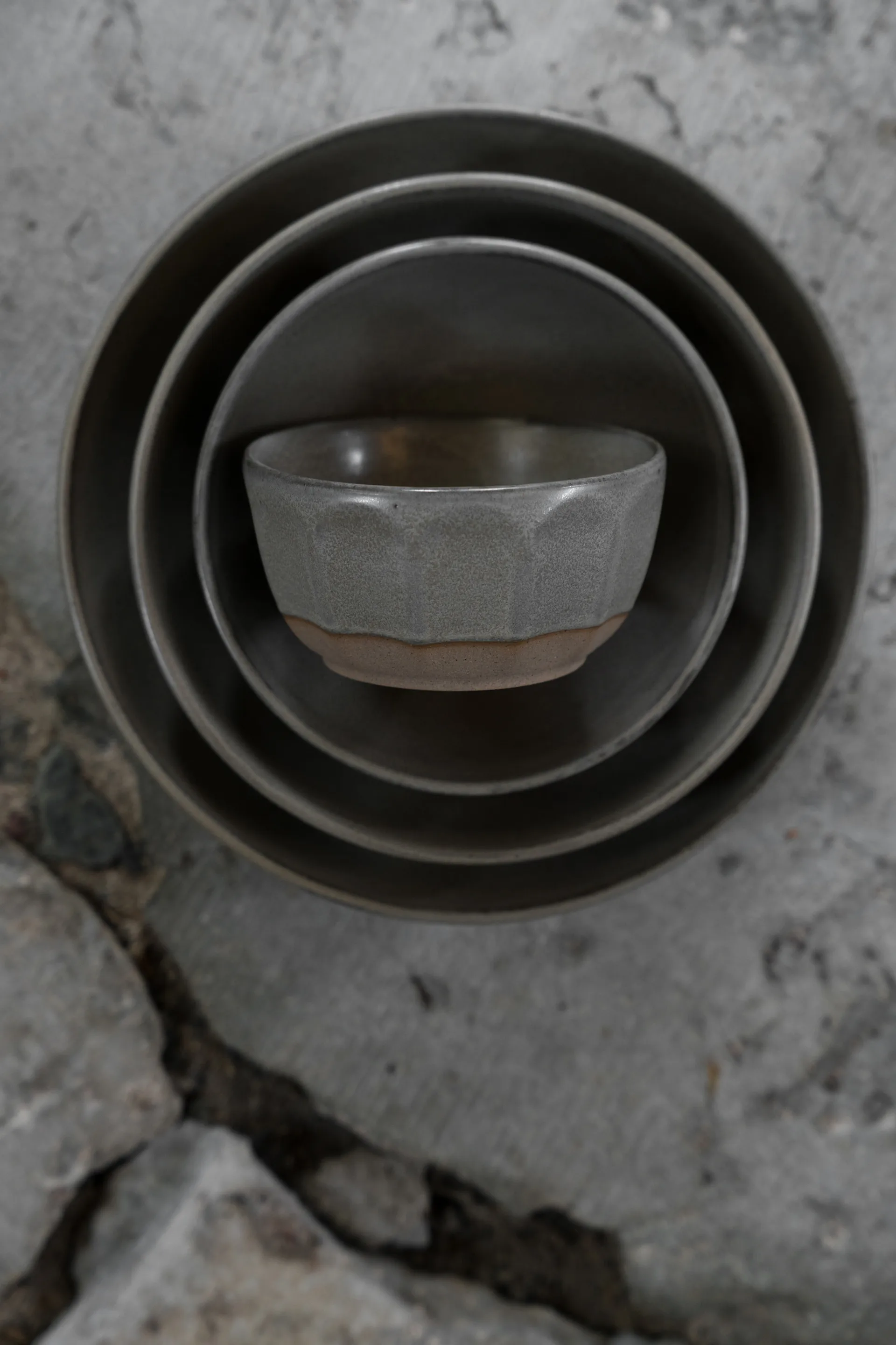 Ernst bowl stoneware, Grey-nature, Ø20 cm ERNST