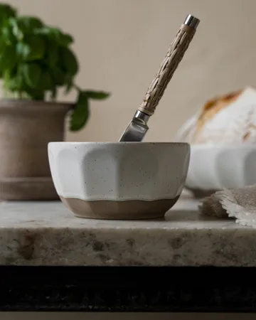 Ernst bowl stoneware - White-nature, Ø12 cm - ERNST