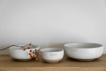 Ernst bowl - White-natural base, Ø14 cm - ERNST