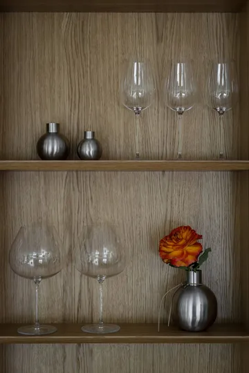 Ernst brushed steel vase - Ø7.5x9.5 cm - ERNST
