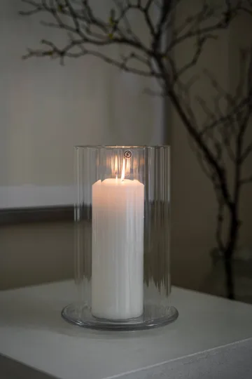 Ernst candle holder for pillar candle - Glass, Ø15x21 cm - ERNST