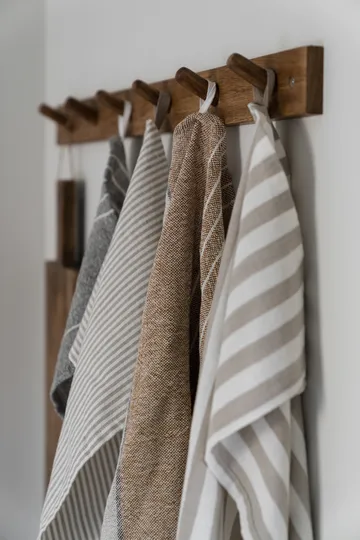 Ernst kitchen towel half linen 47x70 cm - Caramel-natural - ERNST