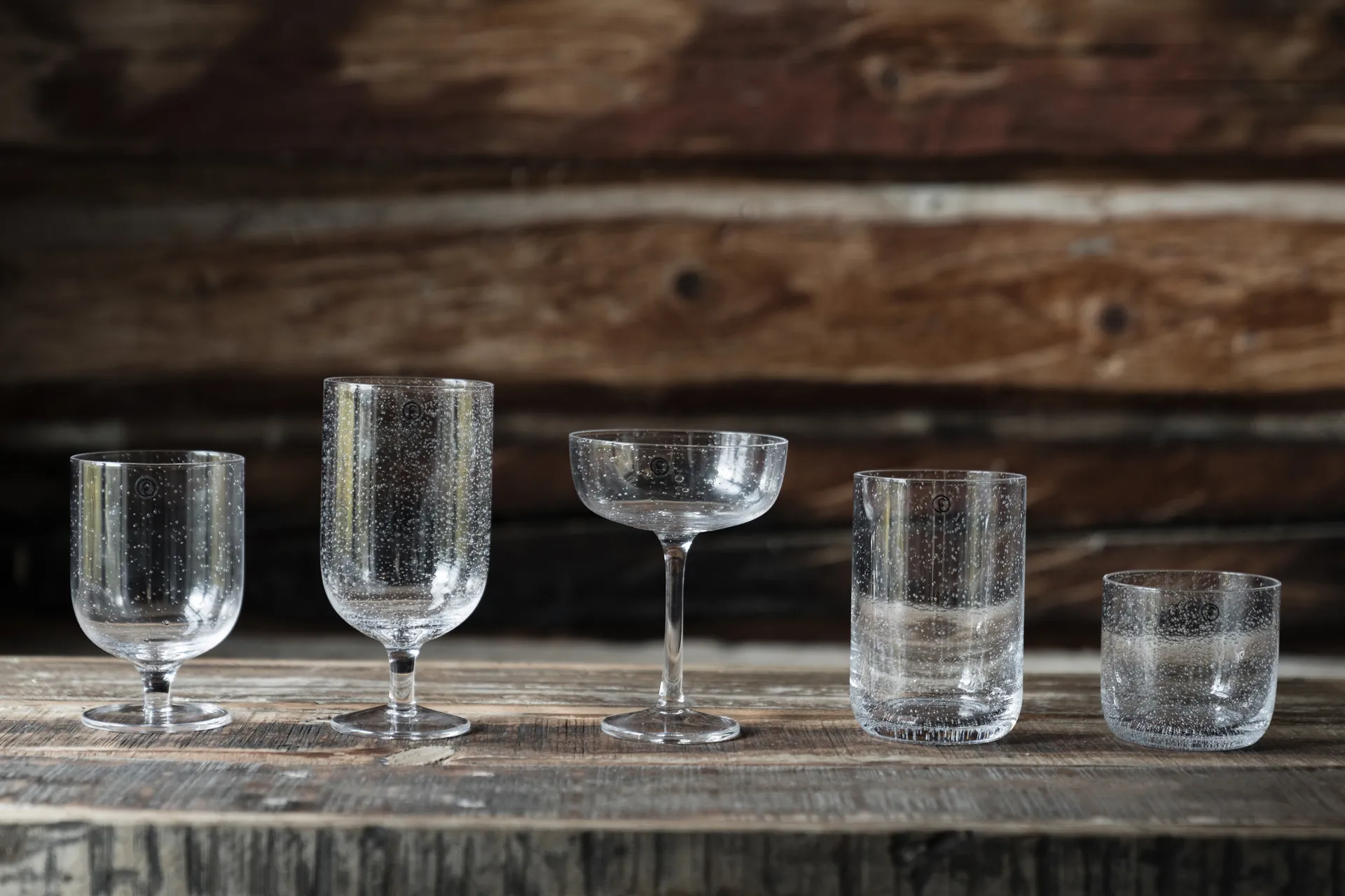 Ernst oil glass bubbly glass 45 cl 2-pack, Clear ERNST