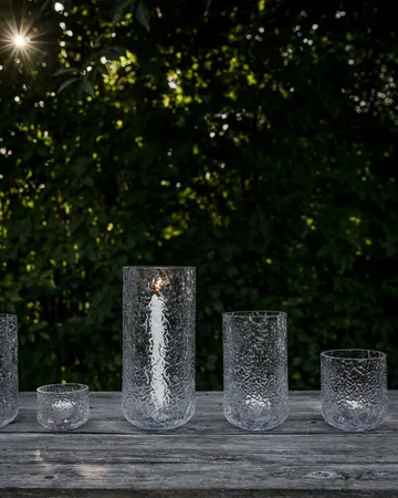 Ernst patterned candle holder - Ø10x9 cm - ERNST