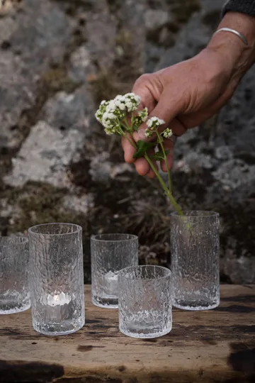 Ernst patterned vase/candle holder - Clear, Ø5.3x6.5 cm - ERNST