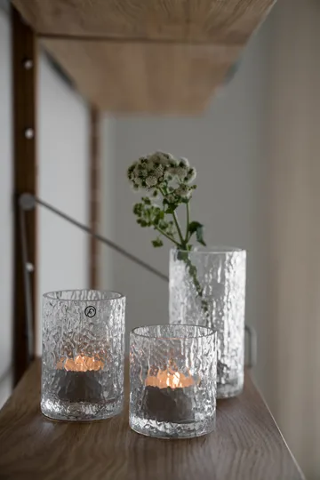 Ernst patterned vase/candle holder - Clear, Ø5.3x6.5 cm - ERNST