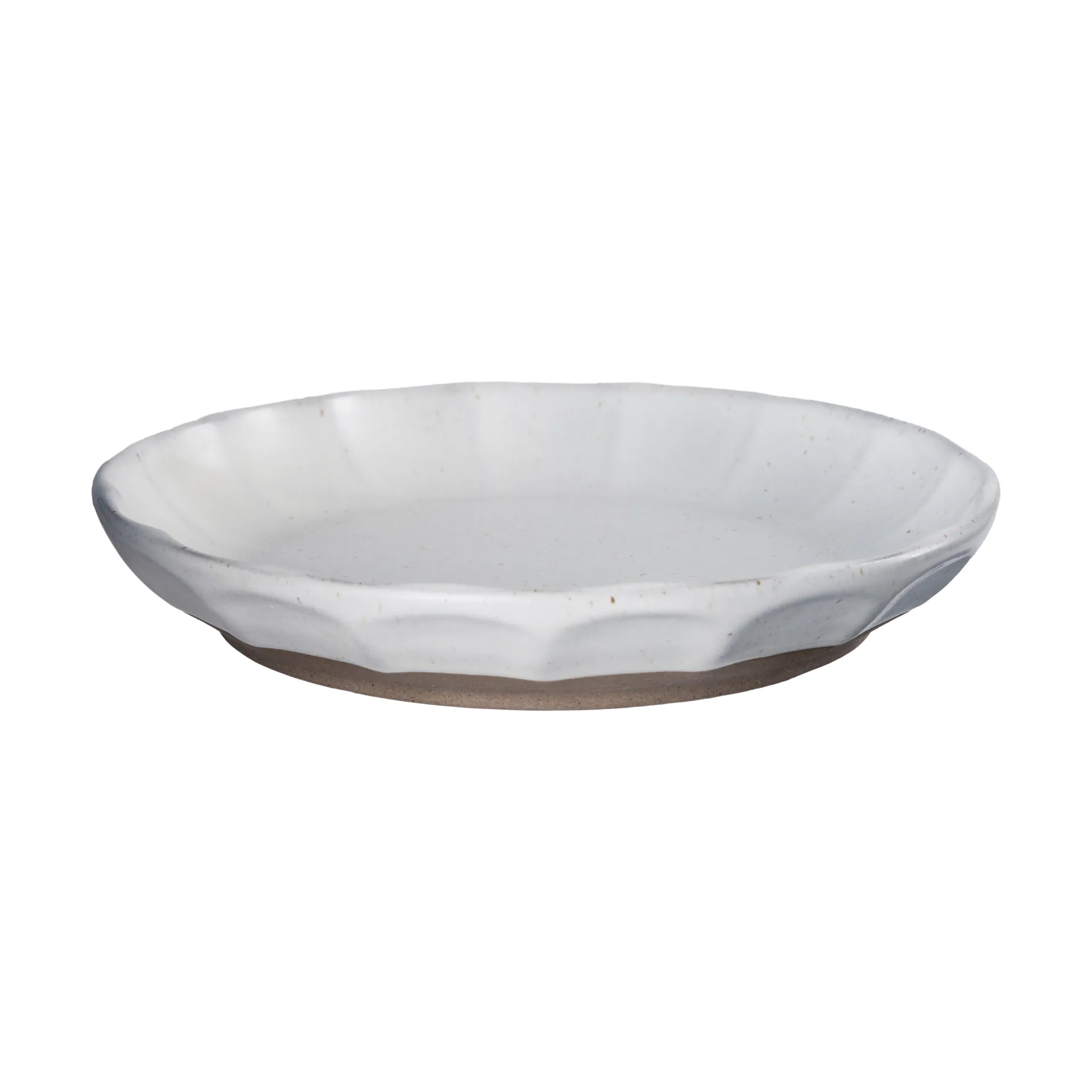 Ernst side plate stoneware, White-nature, Ø17x3 cm ERNST