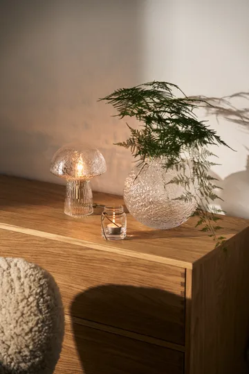 Ernst structure glass vase clear - Ø21x22 cm - ERNST