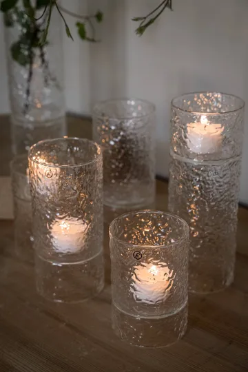 Ernst vase/tealight holder textured - Ø7.5x16 cm - ERNST