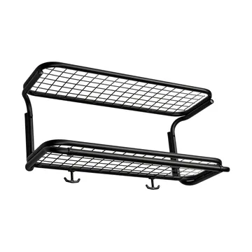 Classic 650 hat shelf - Black/black, 2 levels, 60 cm - Essem Design